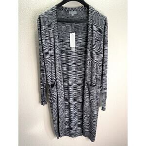 NWT Joseph A. Women Gray Open-Faced Cardigan Sz S